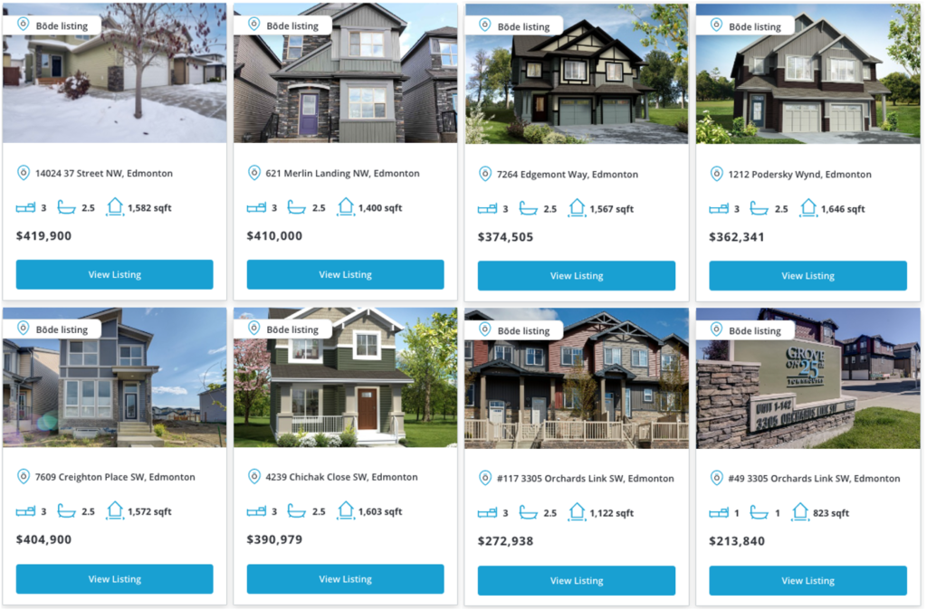 Homes for sale in Edmonton, Alberta