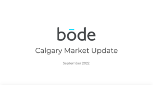 Calgary real estate market update september 2022