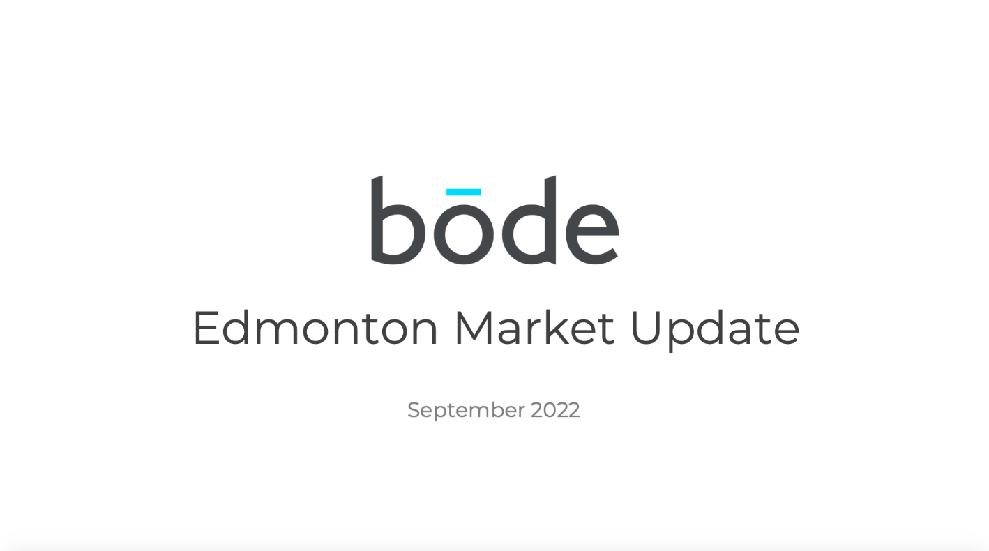 Edmonton real estate market update september 2022
