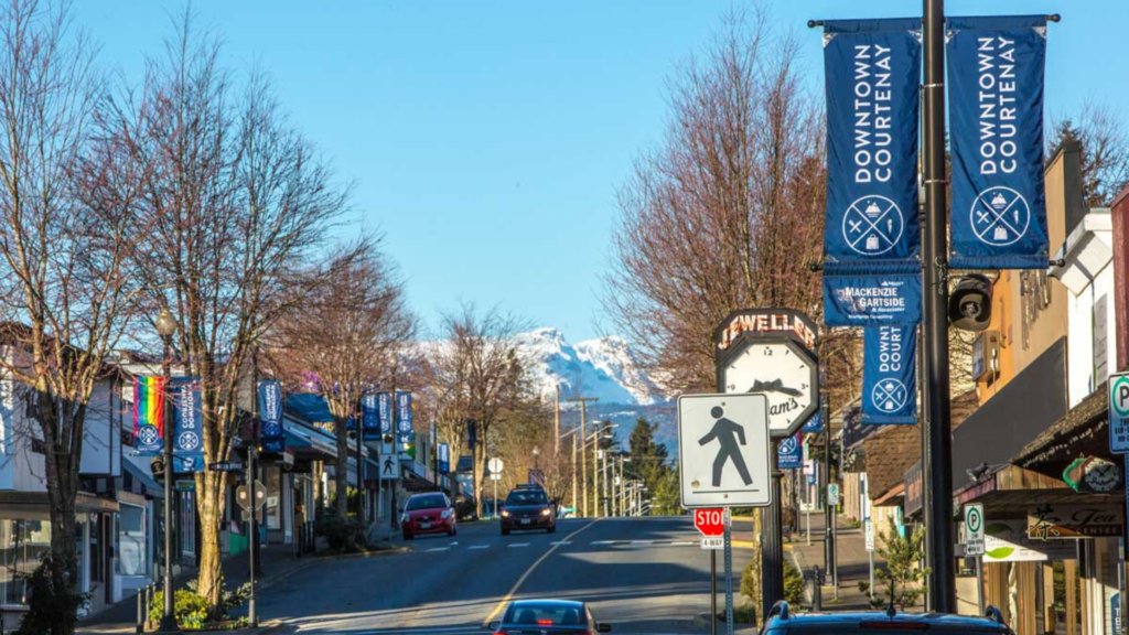 Downtown Courtenay, Vancouver Island BC